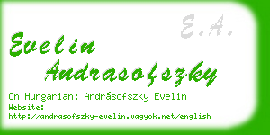 evelin andrasofszky business card